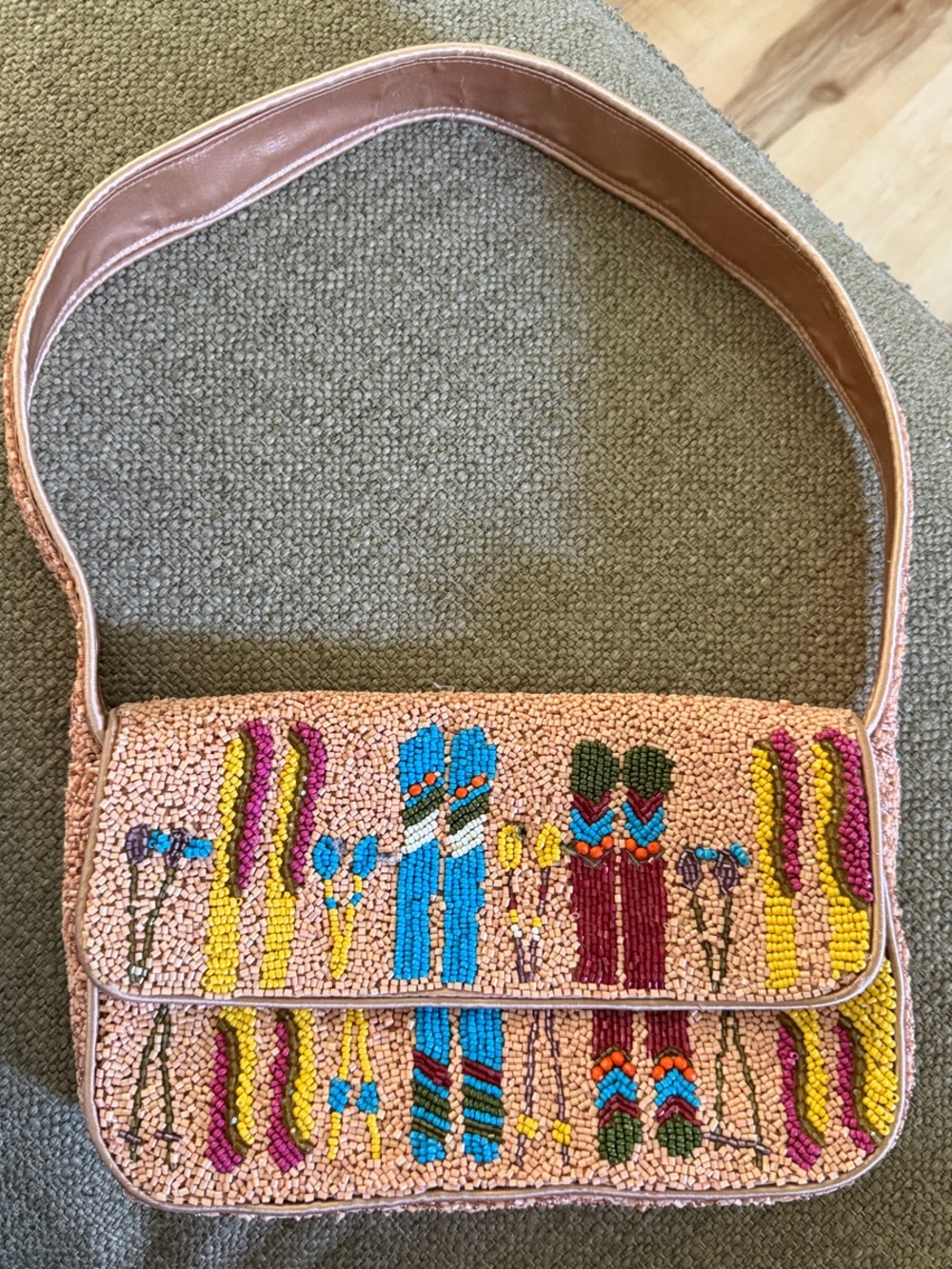 Fully beaded Ski Purse
